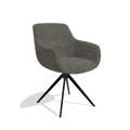 Chaise de salle à manger avec accoudoirs Ferrara - Adore 156 - Pied pivotant