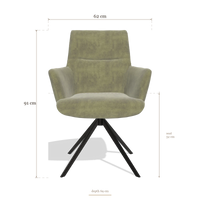 Dining Chair with Armrests Flavia 6694, dimensions 62 x 69 x 91 cm