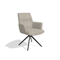 Sedia da pranzo con braccioli Flavia - Glory 05 - Base girevole