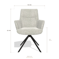 Esszimmerstuhl mit Armlehnen Flavia 6694, Maße 62 x 69 x 91 cm