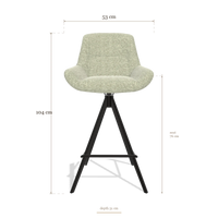 Barhocker Flavia 6721, Maße 53 x 51 x 104 cm
