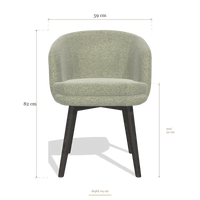 Dining Chair Gaston 6693, dimensions 59 x 64 x 82 cm