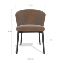 Dining Chair Harmony 6636, dimensions 60 x 58 x 81 cm