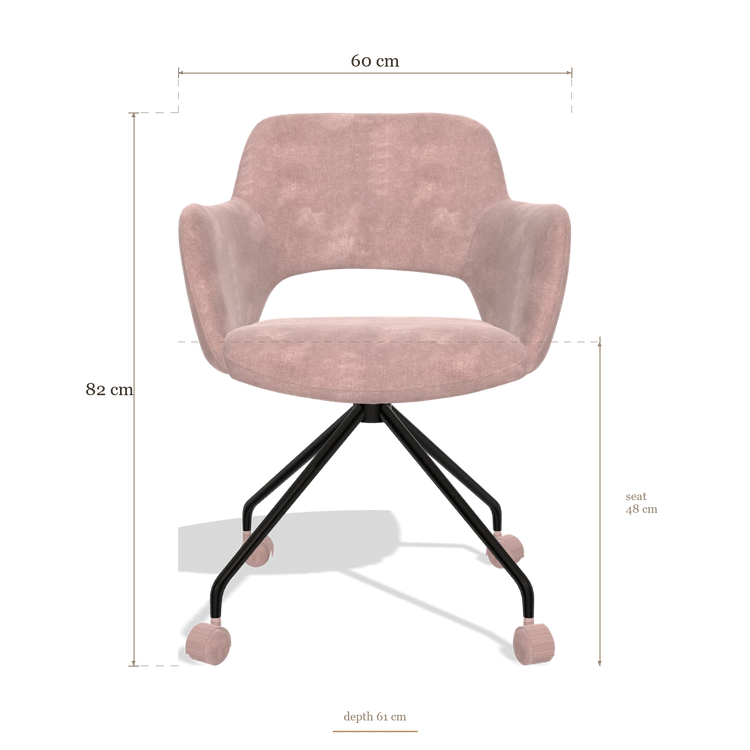 Sedia da pranzo Jolly 6517, dimensioni 60 x 61 x 82 cm