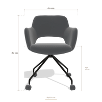 Dining Chair Jolly 6517, dimensions 60 x 61 x 82 cm