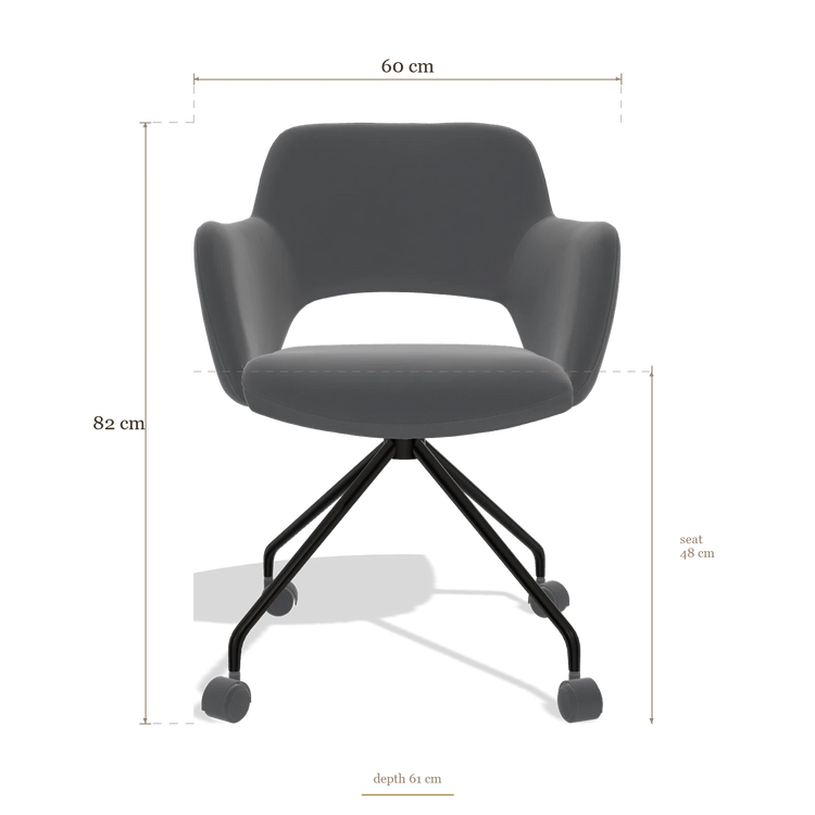 Dining Chair Jolly 6517, dimensions 60 x 61 x 82 cm