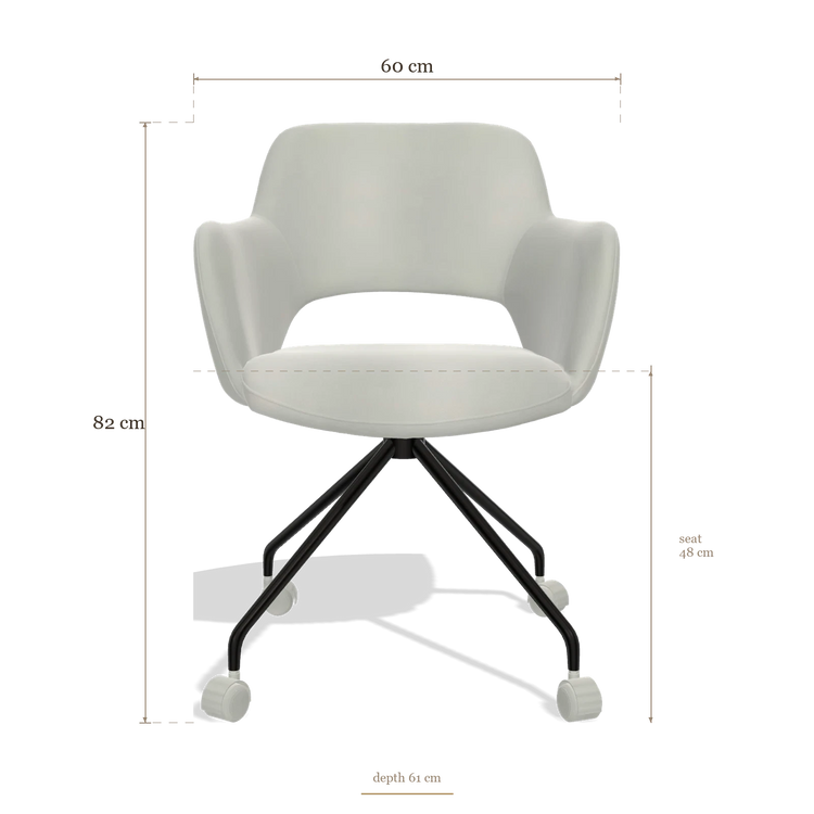 Dining Chair Jolly 6517, dimensions 60 x 61 x 82 cm