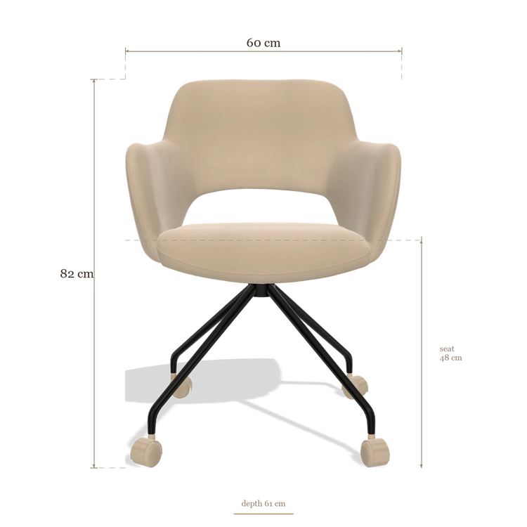 Dining Chair Jolly 6517, dimensions 60 x 61 x 82 cm