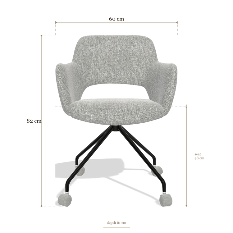 Dining Chair Jolly 6517, dimensions 60 x 61 x 82 cm