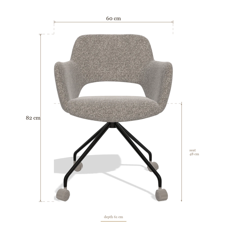 Dining Chair Jolly 6517, dimensions 60 x 61 x 82 cm