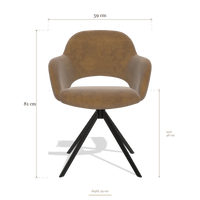 Dining Chair Julien 6585, dimensions 59 x 59 x 81 cm