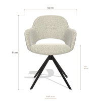 Dining Chair Julien 6585, dimensions 59 x 59 x 81 cm