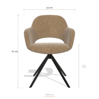 Dining Chair Julien 6585, dimensions 59 x 59 x 81 cm