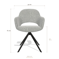 Dining Chair Julien 6585, dimensions 59 x 59 x 81 cm