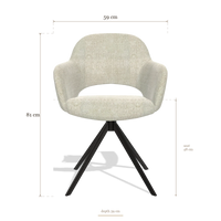Dining Chair Julien 6585, dimensions 59 x 59 x 81 cm