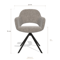 Dining Chair Julien 6585, dimensions 59 x 59 x 81 cm