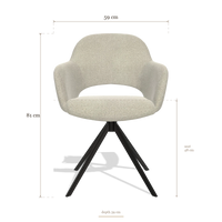 Dining Chair Julien 6585, dimensions 59 x 59 x 81 cm