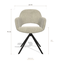 Dining Chair Julien 6585, dimensions 59 x 59 x 81 cm