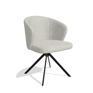 Dining Chair Lazio - Ascot Pearl - Swivel Legs