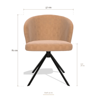 Dining Chair Lazio 6511, dimensions 57 x 59 x 81 cm