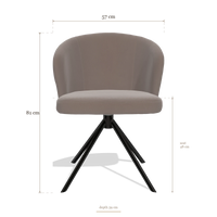 Dining Chair Lazio 6511, dimensions 57 x 59 x 81 cm