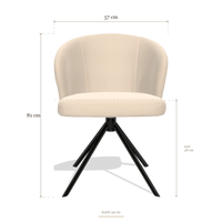 Dining Chair Lazio 6511, dimensions 57 x 59 x 81 cm