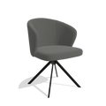 Dining Chair Lazio - Leather B945 - Swivel Legs