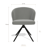Dining Chair Lazio 6511, dimensions 57 x 59 x 81 cm