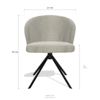 Dining Chair Lazio 6511, dimensions 57 x 59 x 81 cm