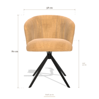 Dining Chair Lecce 6703, dimensions 58 x 59 x 80 cm