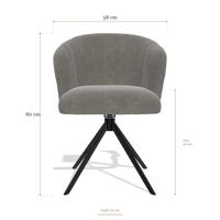 Dining Chair Lecce 6703, dimensions 58 x 59 x 80 cm