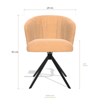 Dining Chair Lecce 6703, dimensions 58 x 59 x 80 cm