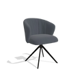 Sedia da pranzo Lecce - Pelle B961 - Base girevole
