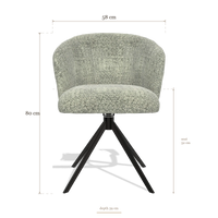 Dining Chair Lecce 6703, dimensions 58 x 59 x 80 cm