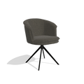Silla de comedor Lena - Ascot Mouse - Pie giratorio