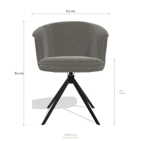 Silla de comedor Lena 6581, medidas 63 x 62 x 82 cm