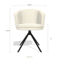 Sedia da pranzo Lena 6581, dimensioni 63 x 62 x 82 cm