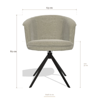 Sedia da pranzo Lena 6581, dimensioni 63 x 62 x 82 cm