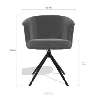 Sedia da pranzo Lena 6581, dimensioni 63 x 62 x 82 cm