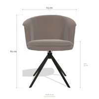 Sedia da pranzo Lena 6581, dimensioni 63 x 62 x 82 cm