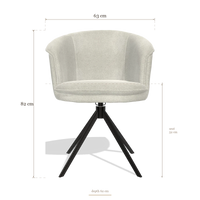 Sedia da pranzo Lena 6581, dimensioni 63 x 62 x 82 cm
