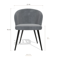 Esszimmerstuhl Lisette 6599, Maße 57 x 58 x 82 cm