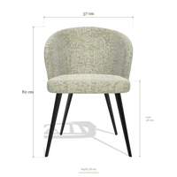 Esszimmerstuhl Lisette 6599, Maße 57 x 58 x 82 cm