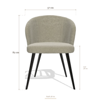 Esszimmerstuhl Lisette 6599, Maße 57 x 58 x 82 cm