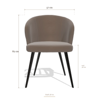 Esszimmerstuhl Lisette 6599, Maße 57 x 58 x 82 cm