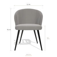 Esszimmerstuhl Lisette 6599, Maße 57 x 58 x 82 cm