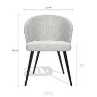 Esszimmerstuhl Lisette 6599, Maße 57 x 58 x 82 cm