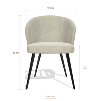 Esszimmerstuhl Lisette 6599, Maße 57 x 58 x 82 cm