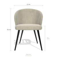 Esszimmerstuhl Lisette 6599, Maße 57 x 58 x 82 cm
