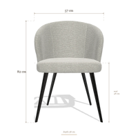 Esszimmerstuhl Lisette 6599, Maße 57 x 58 x 82 cm